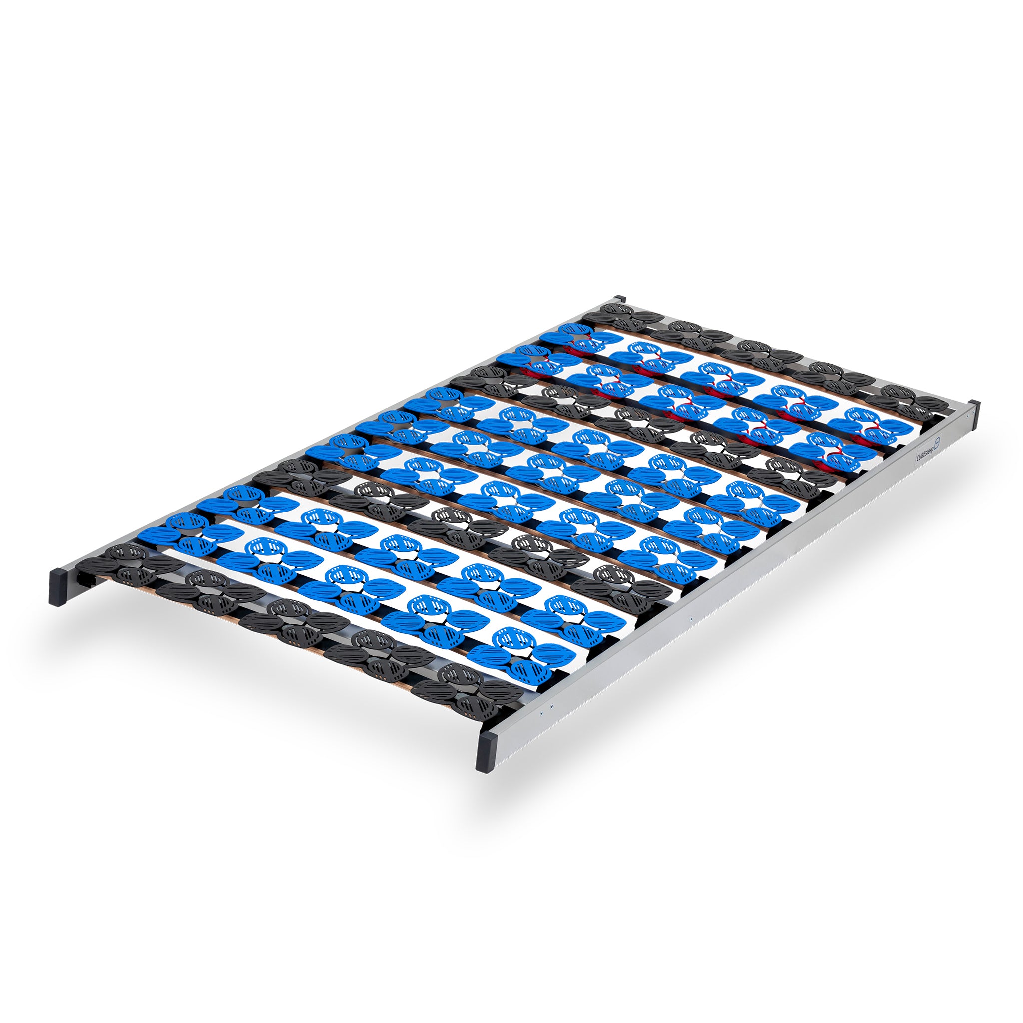 CUBEsleep Lattenrost CLOUD mit Tellerfedern Seitenansicht schräg