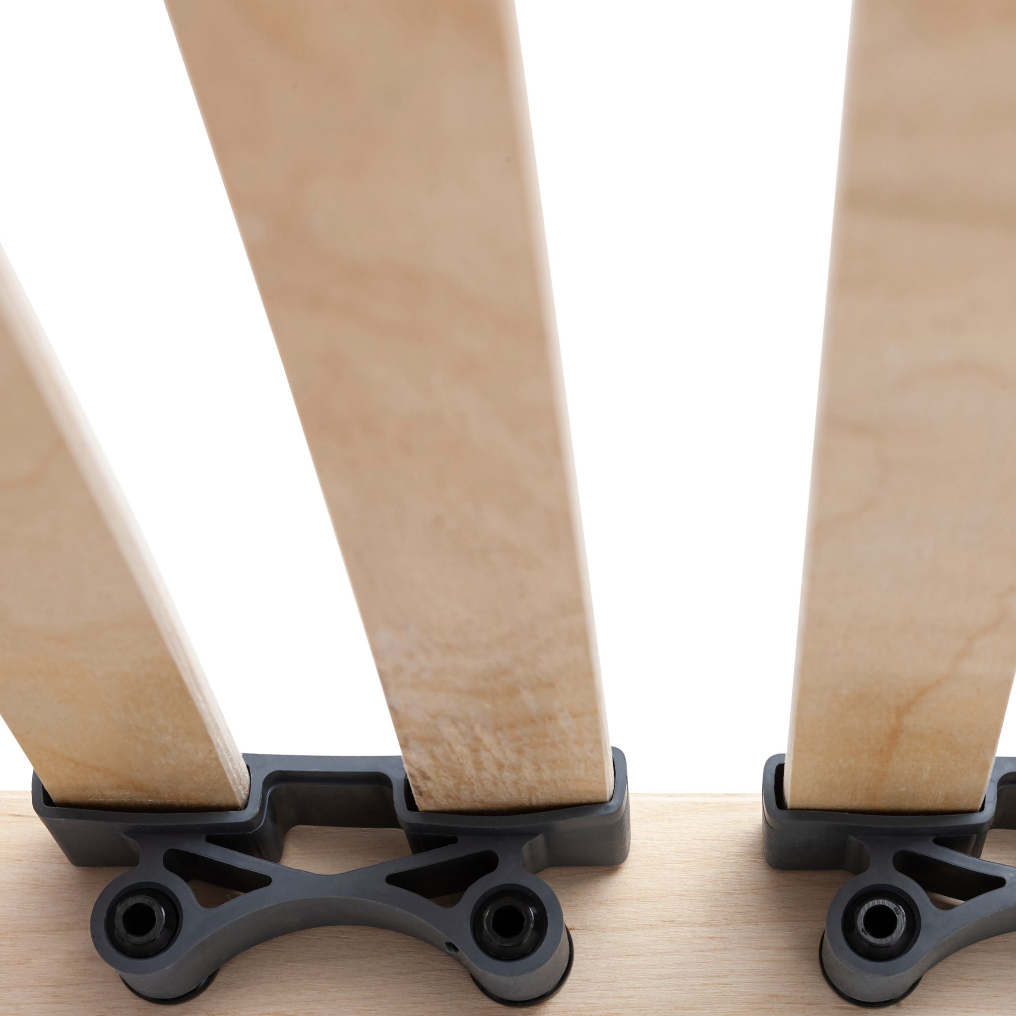 CUBEsleep Lattenrost BASE Federleisten mit Kautschukkappen Ansicht von unten